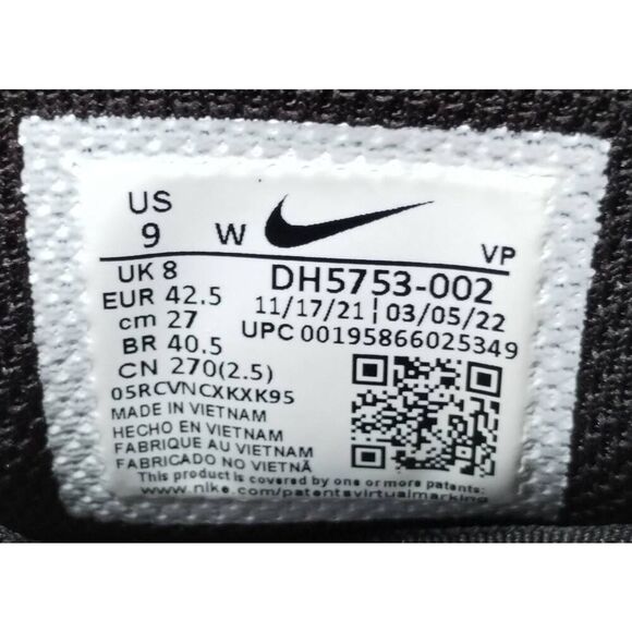 Nike Flex Experience 11 Next‎ Nature Running Shoes Mens Size 9 Wide Triple Black main image 7